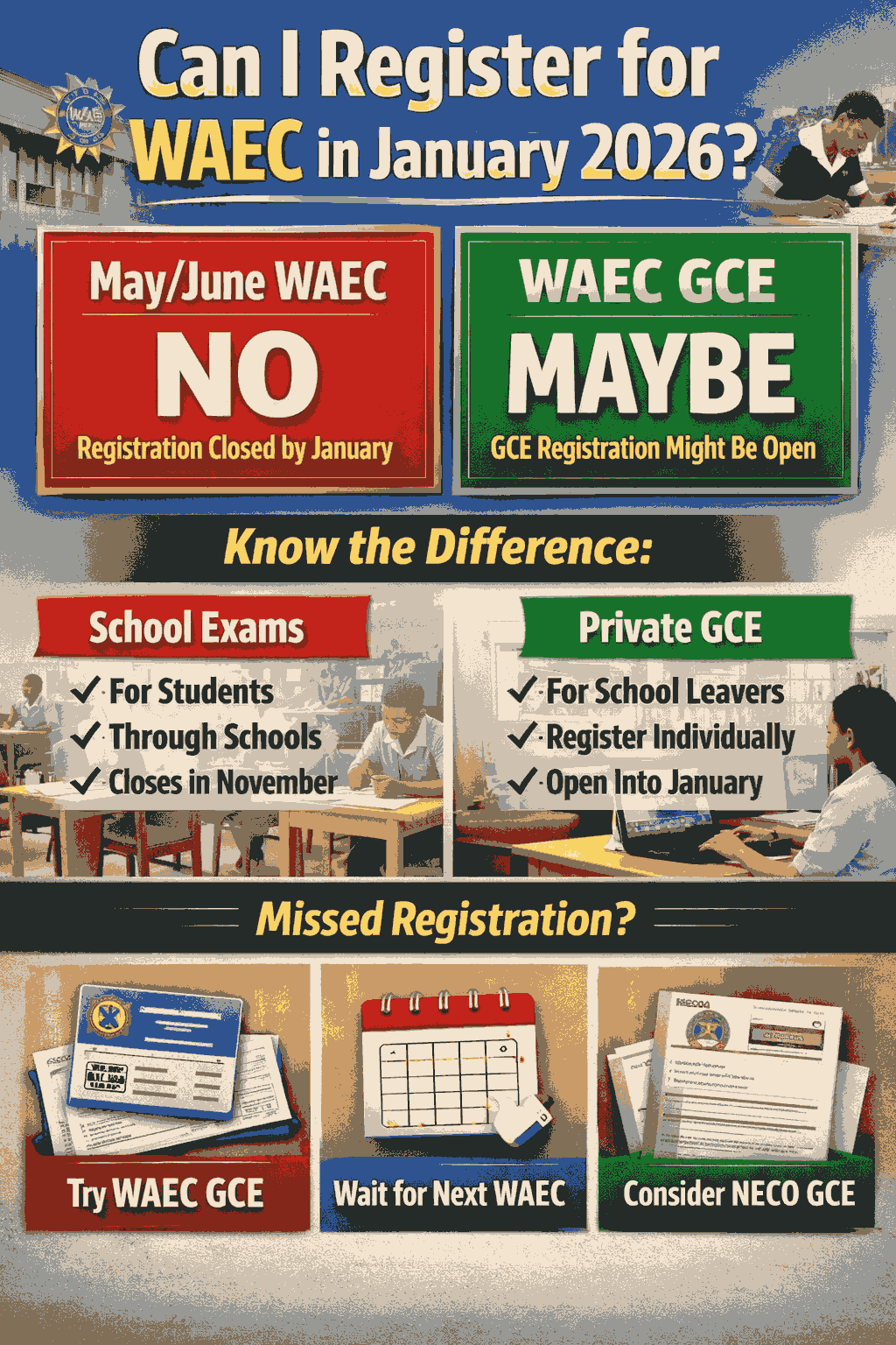 Can I Register For Waec In January 2026