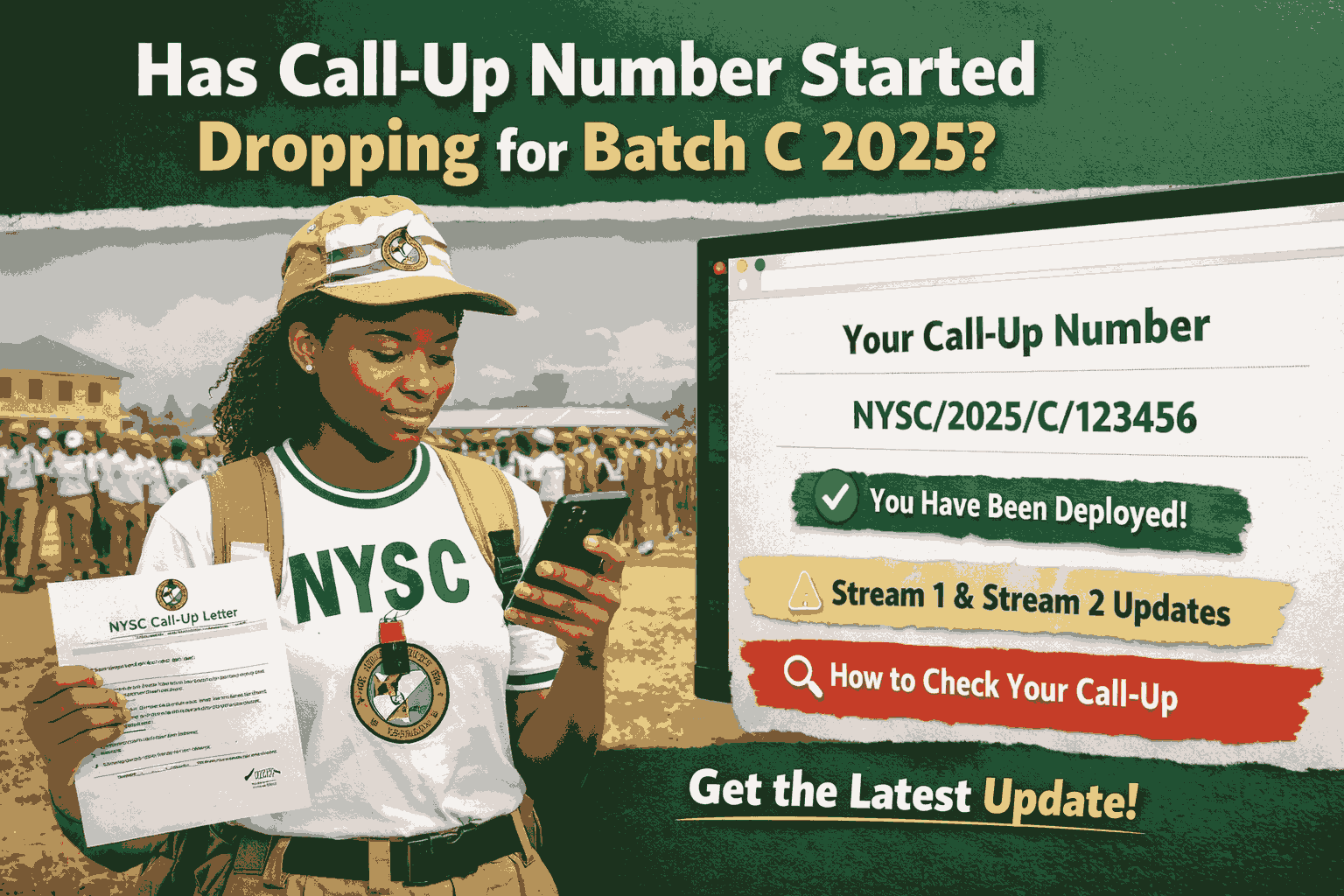 Has Call Up Number Started Dropping For Batch C 2025