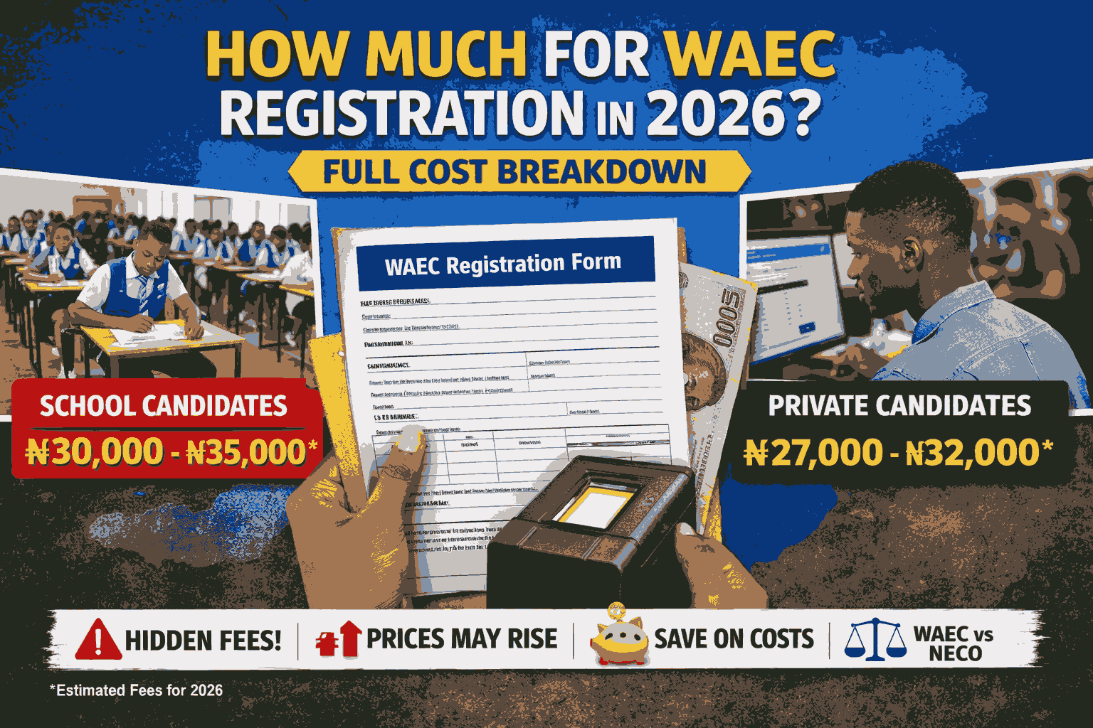 How Much For Waec Registration In 2026