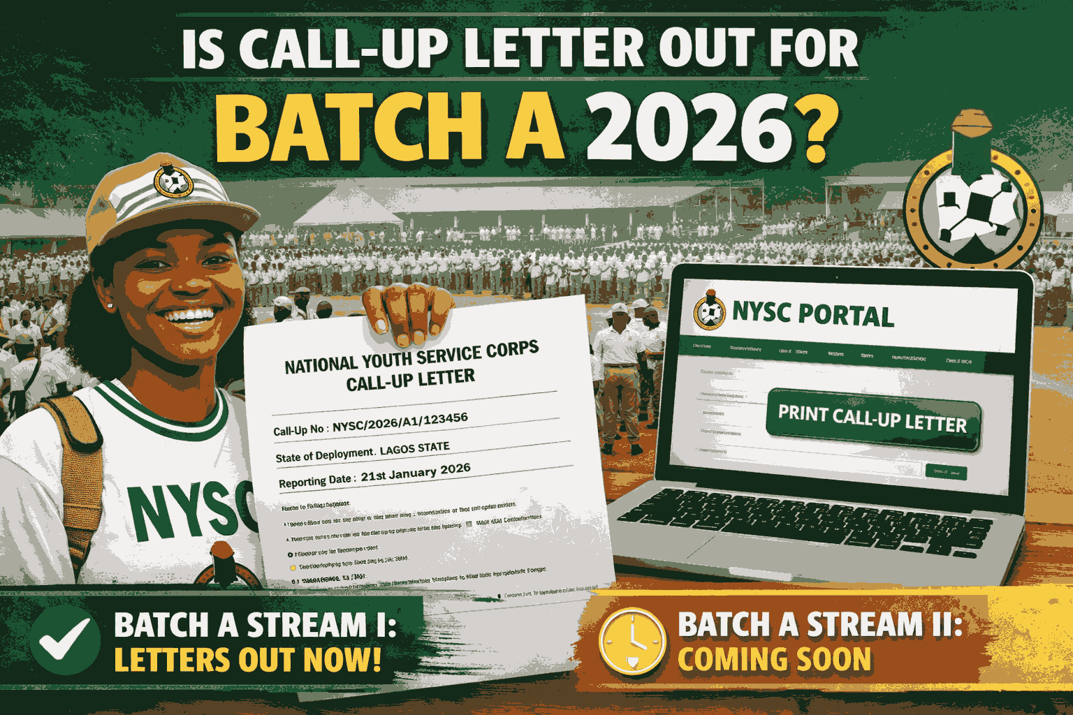 Is Call Up Letter Out For Batch A 2026