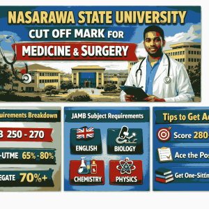 Nasarawa State University Cut Off Mark For Medicine And Surgery