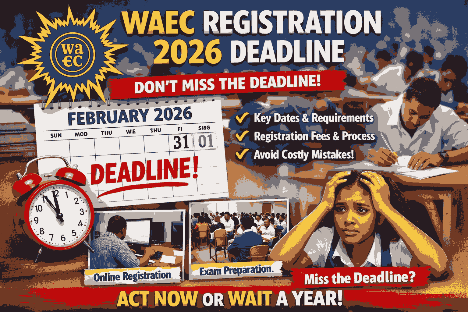 Waec Registration 2026 Deadline