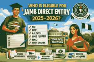 Who Is Eligible for JAMB Direct Entry 2025–2026