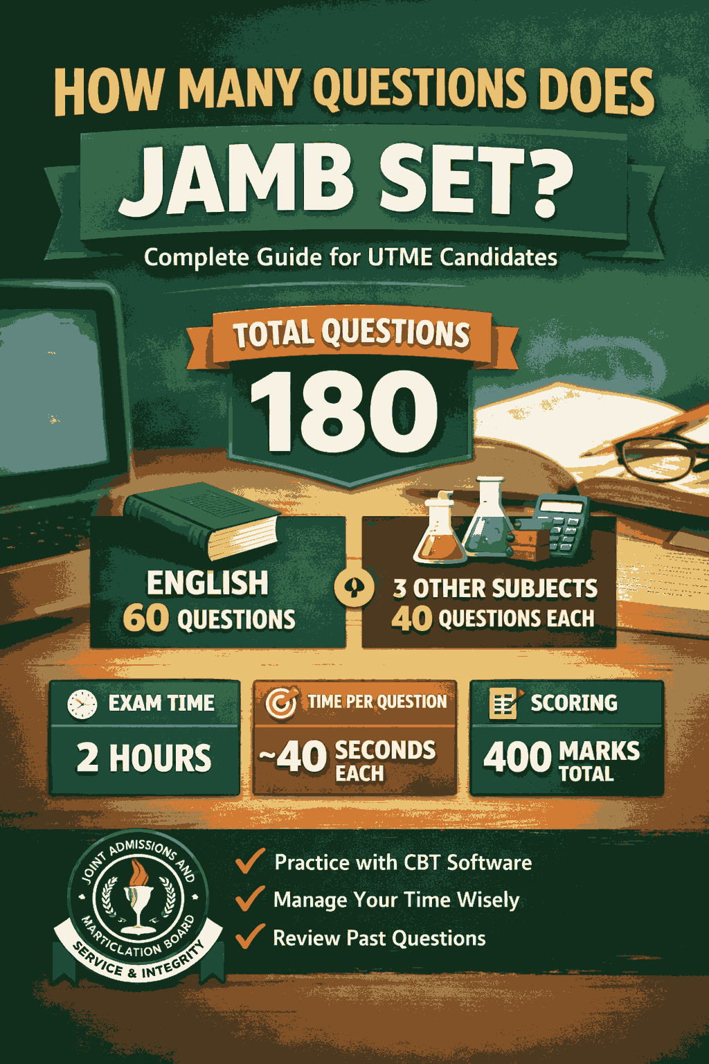 How Many Questions Does Jamb Set